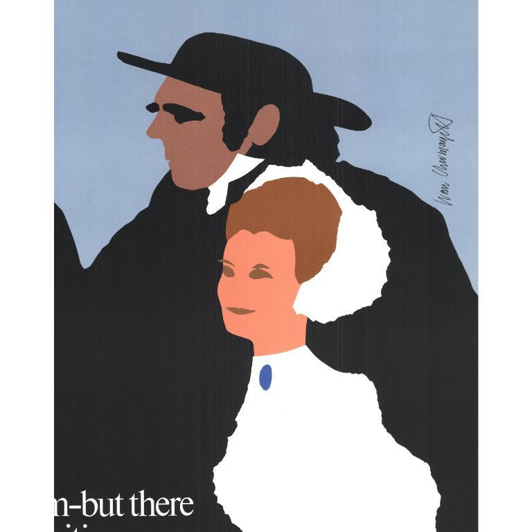 'The Barchester Chronicles' 1984- - Purple Portrait Print by Ivan Chermayeff