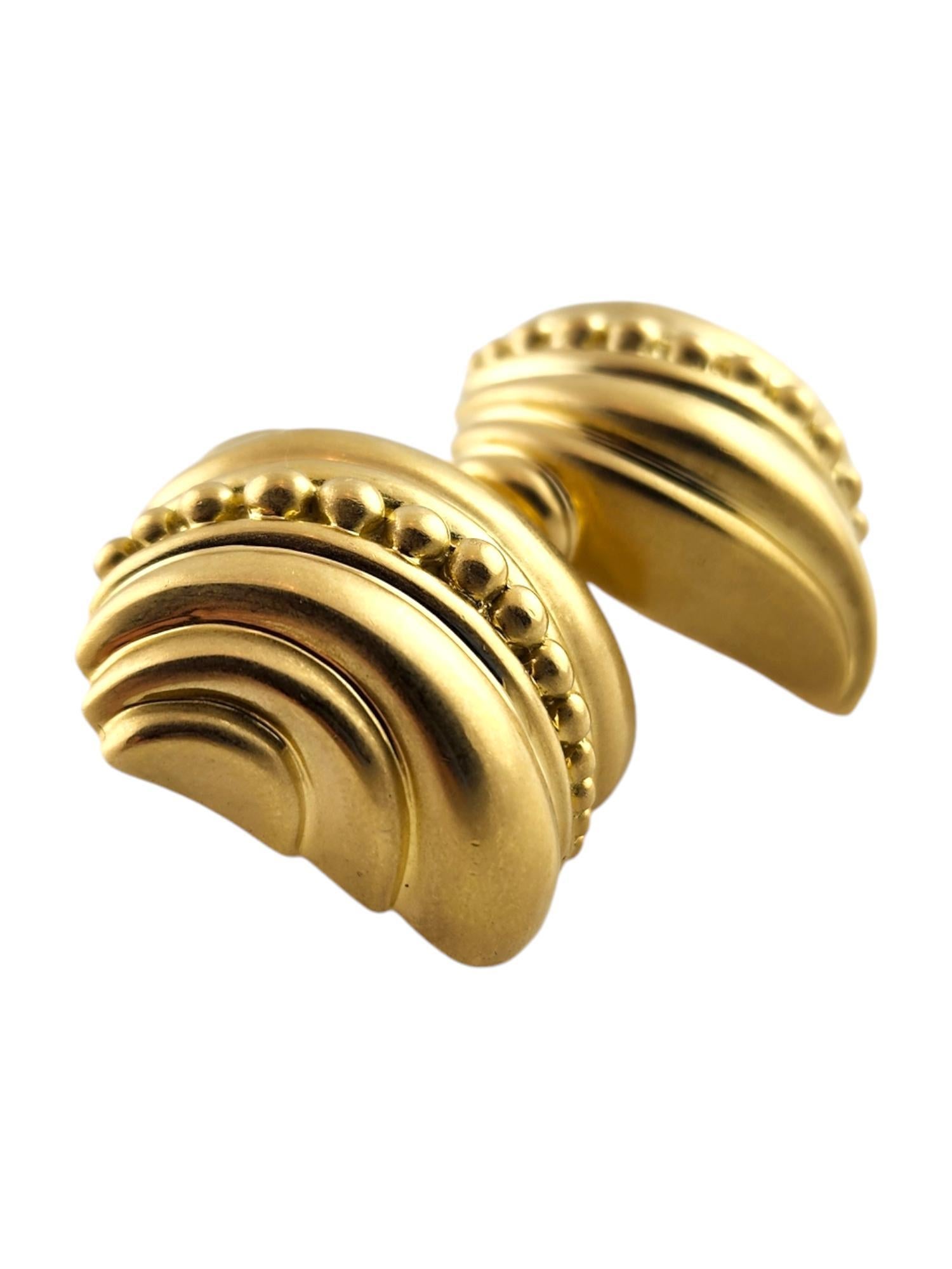 Contemporain Ivan & Co. Boucles d'oreilles à levier en or jaune 18 carats n° 19165 en vente