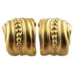 Ivan & Co. 18 Karat Yellow Gold Lever Back Earrings #19165