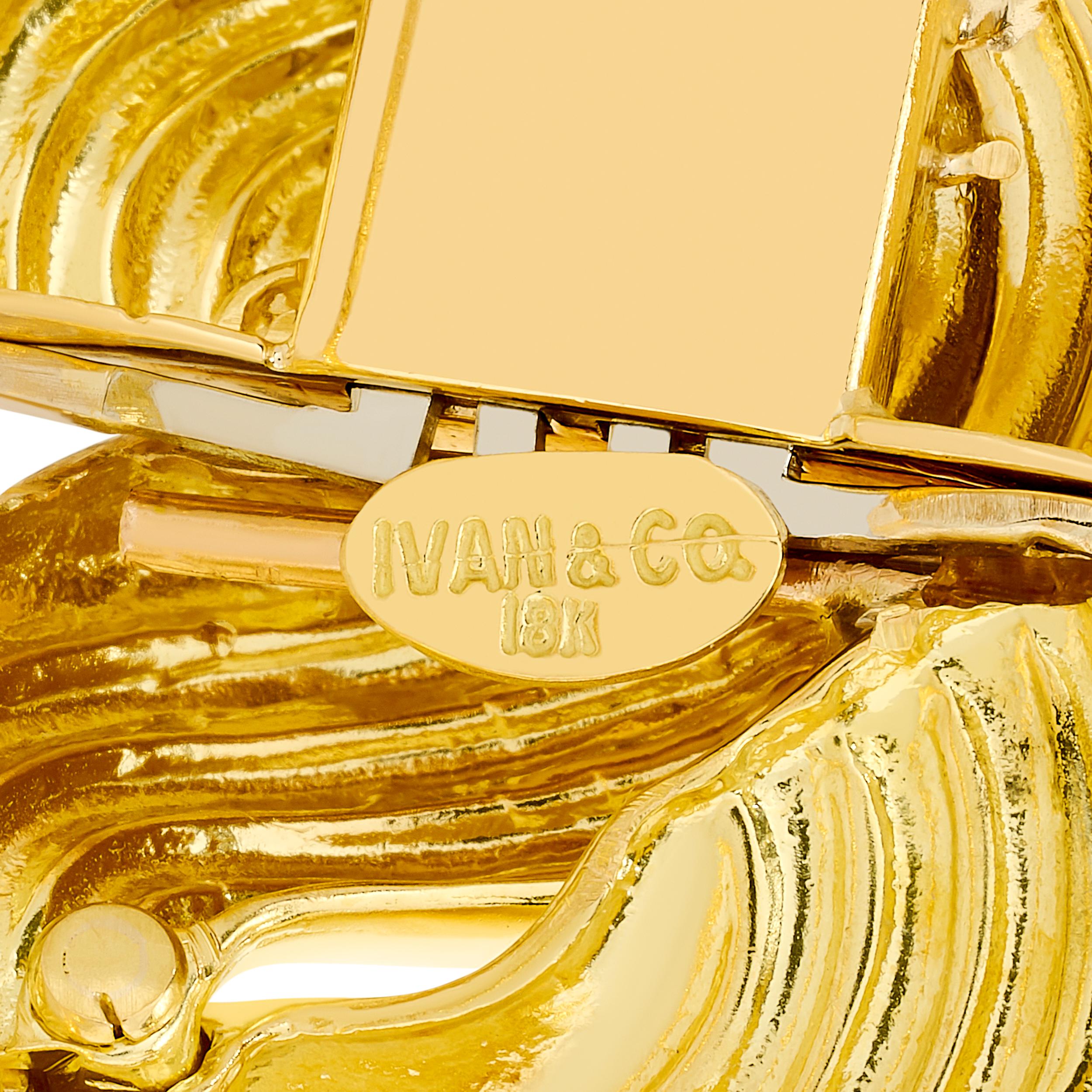 Ivan & Co. Collier en or jaune 18 carats Unisexe en vente