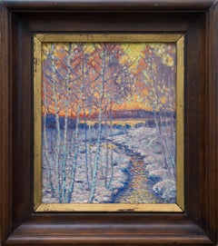 When Winter Melts into Spring, 1917, Pointillist Art
