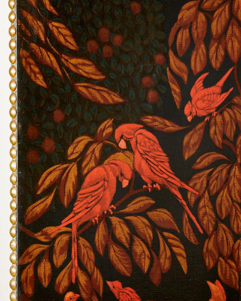 Moderno Ivan da Silva Bruhns (1881-1980), paravento con due pannelli, firmato e datato. in vendita