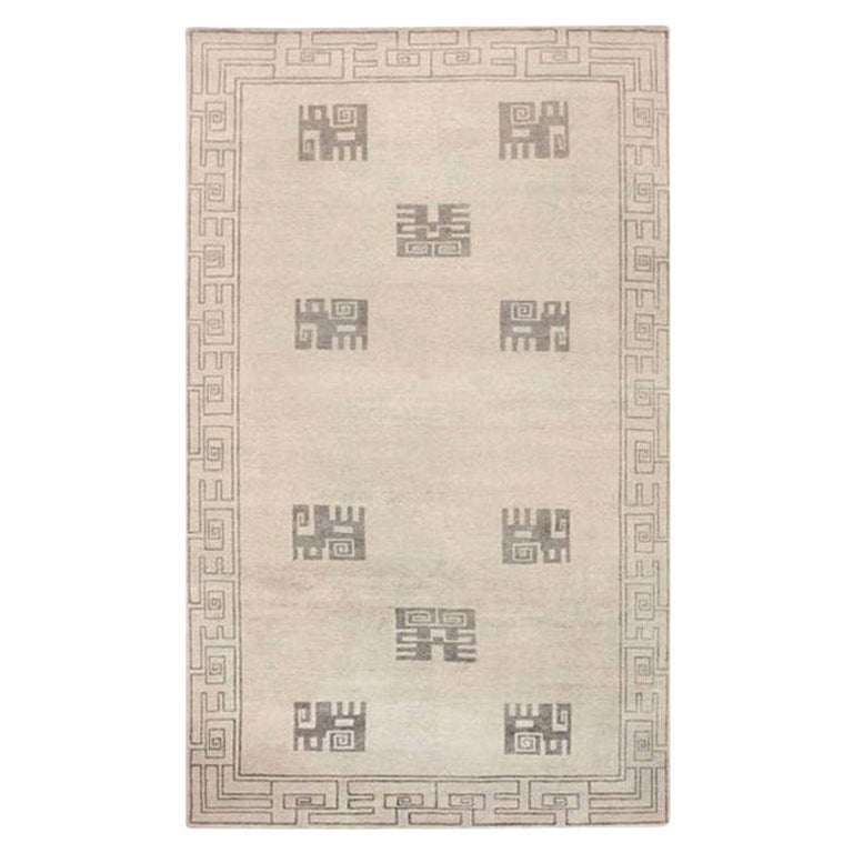 Beaux Art Deco Natural Yarn Rug after Andre Arbus by Doris Leslie Blau ...
