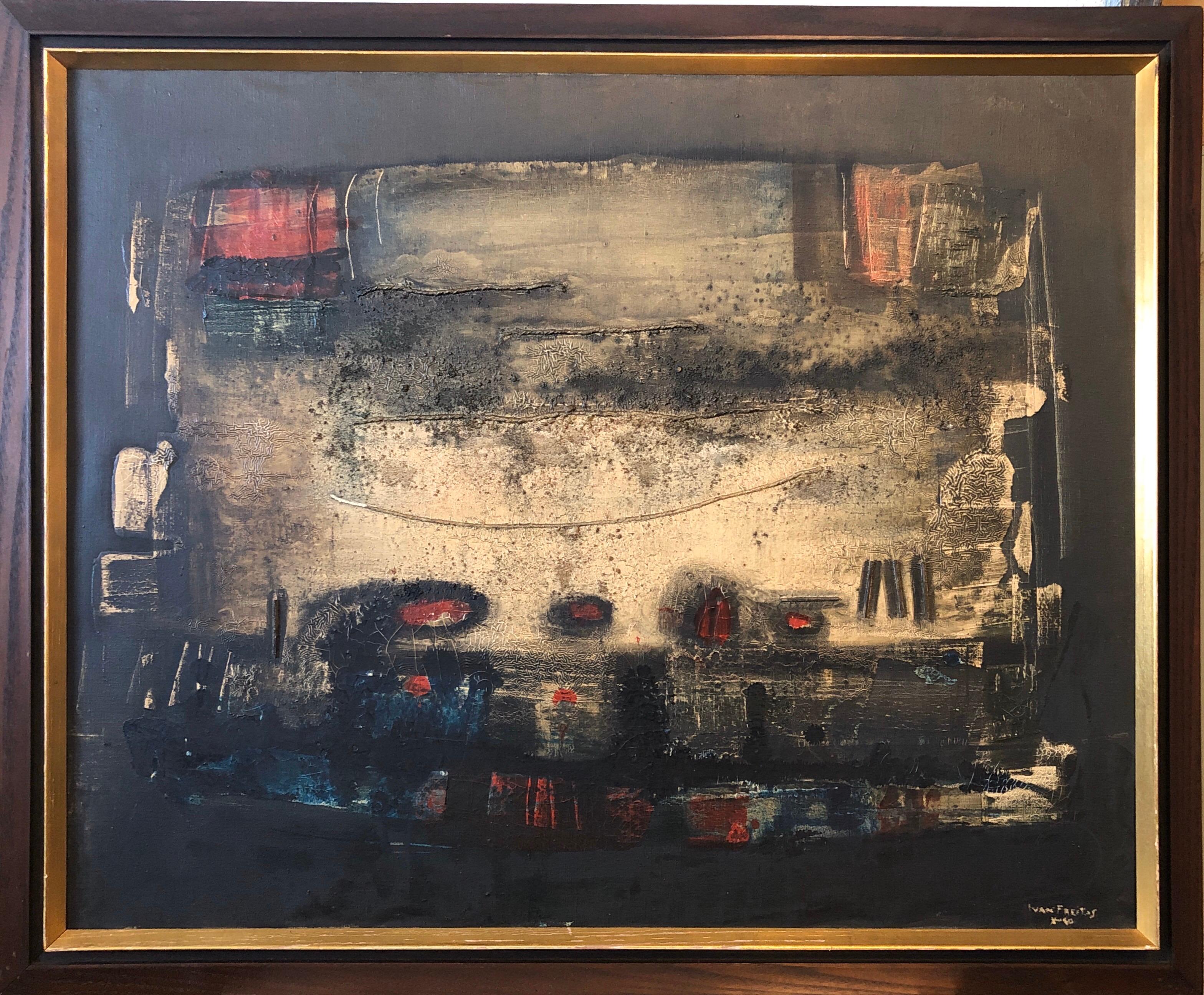 Pintura al Óleo Abstracta Modernista Brasileña Expresionista Latinoamericana Concreta en venta 10