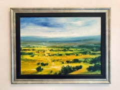 Contemporary Landscape Painting: From Somewhere to Nowhere, Signed Acrylic