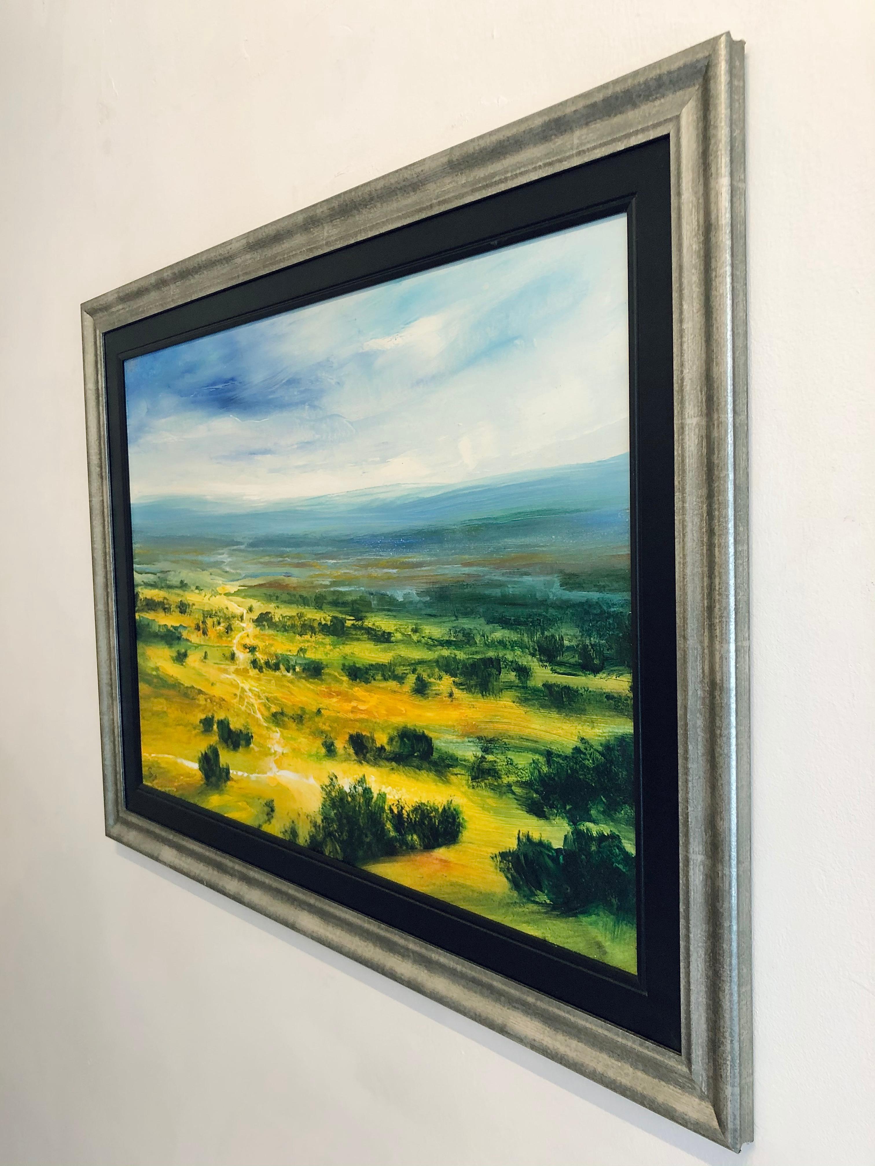 From Somewhere to Nowhere-ORIGINAL abstract landscape PAINTINGS-CONTEMPORARY Art - Abstract Expressionist Painting by Ivan Grozdanovski