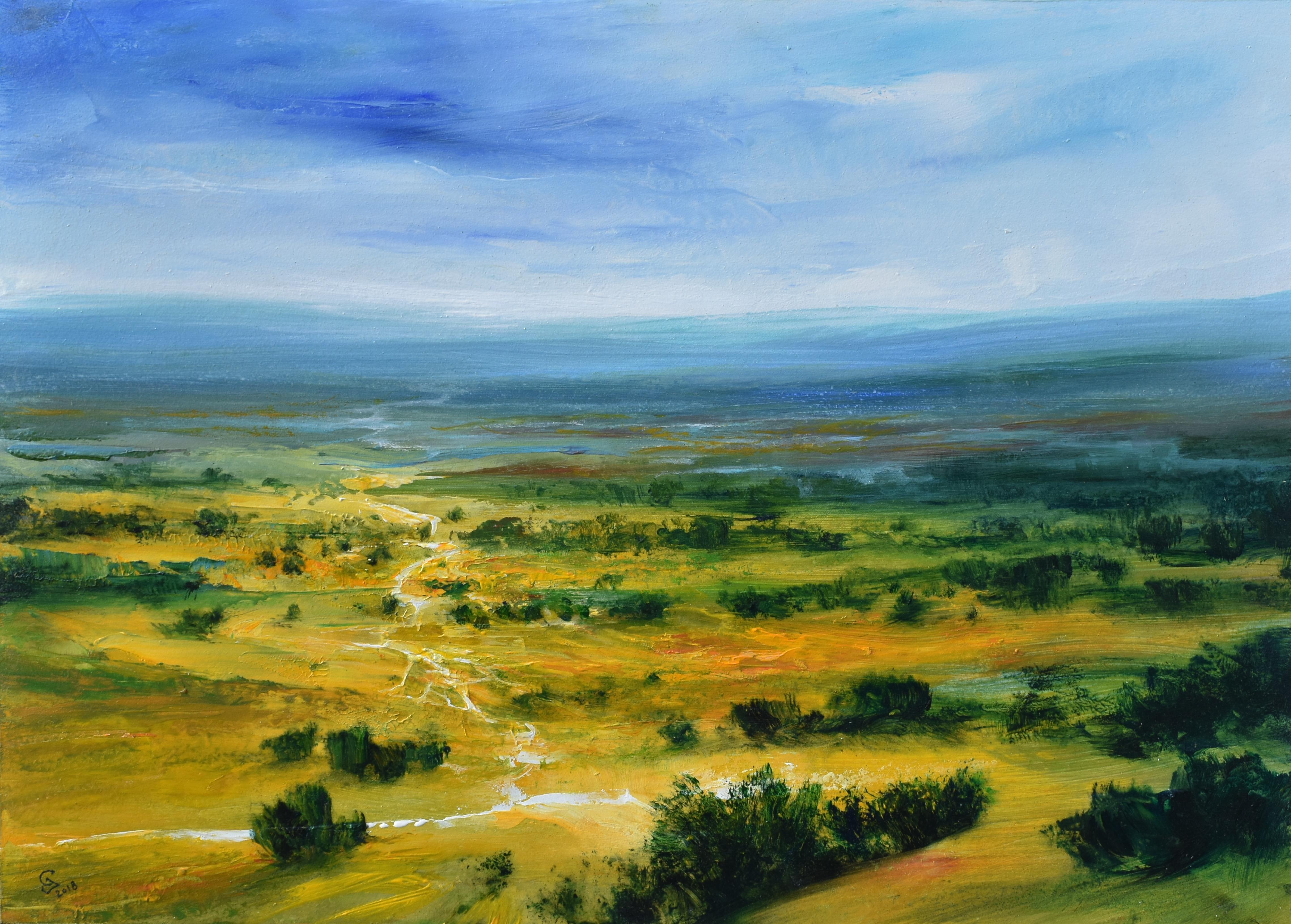 From Somewhere to Nowhere-ORIGINAL abstract landscape PAINTINGS-CONTEMPORARY Art