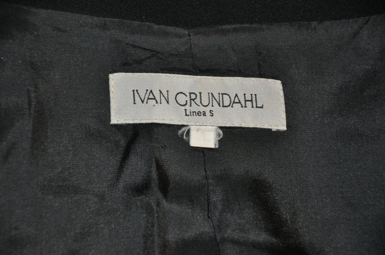 Ivan Grundahl Black Deconstructed Jacket For Sale at 1stDibs | grundahl jacket, grundahl coat, ivan grundahl linea s
