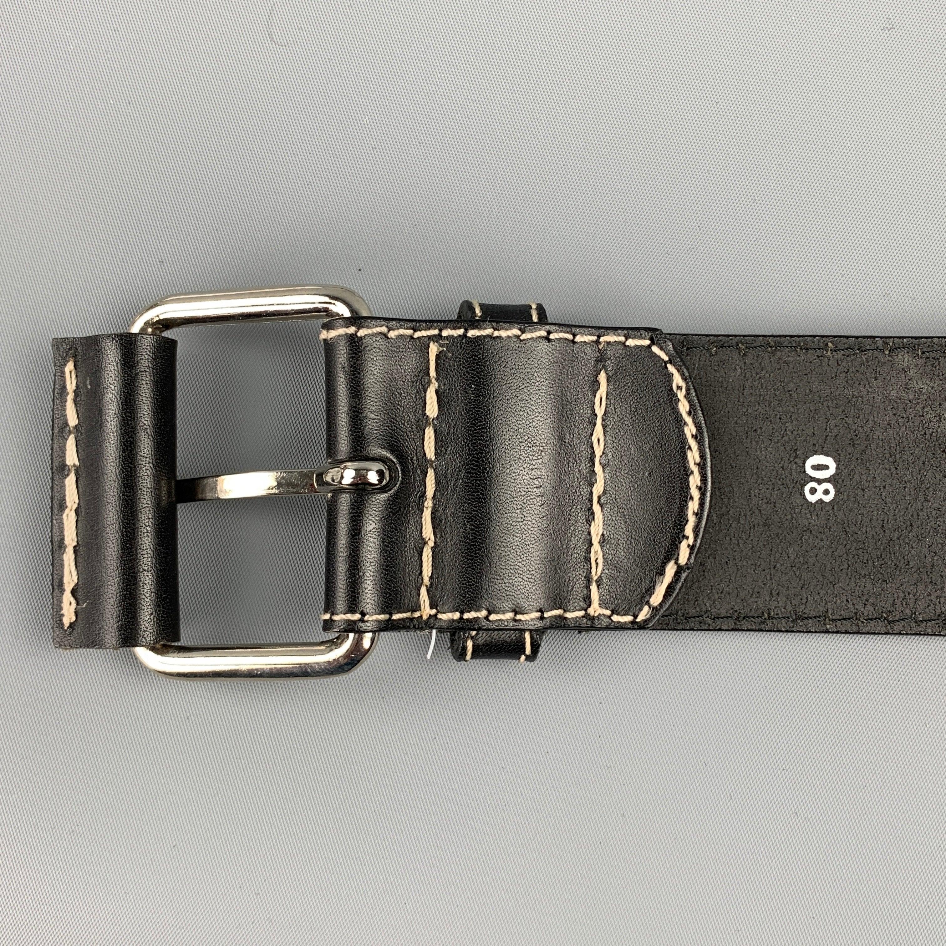 Women's IVAN GRUNDAHL Waist Size 31 Black Leather Belt For Sale
