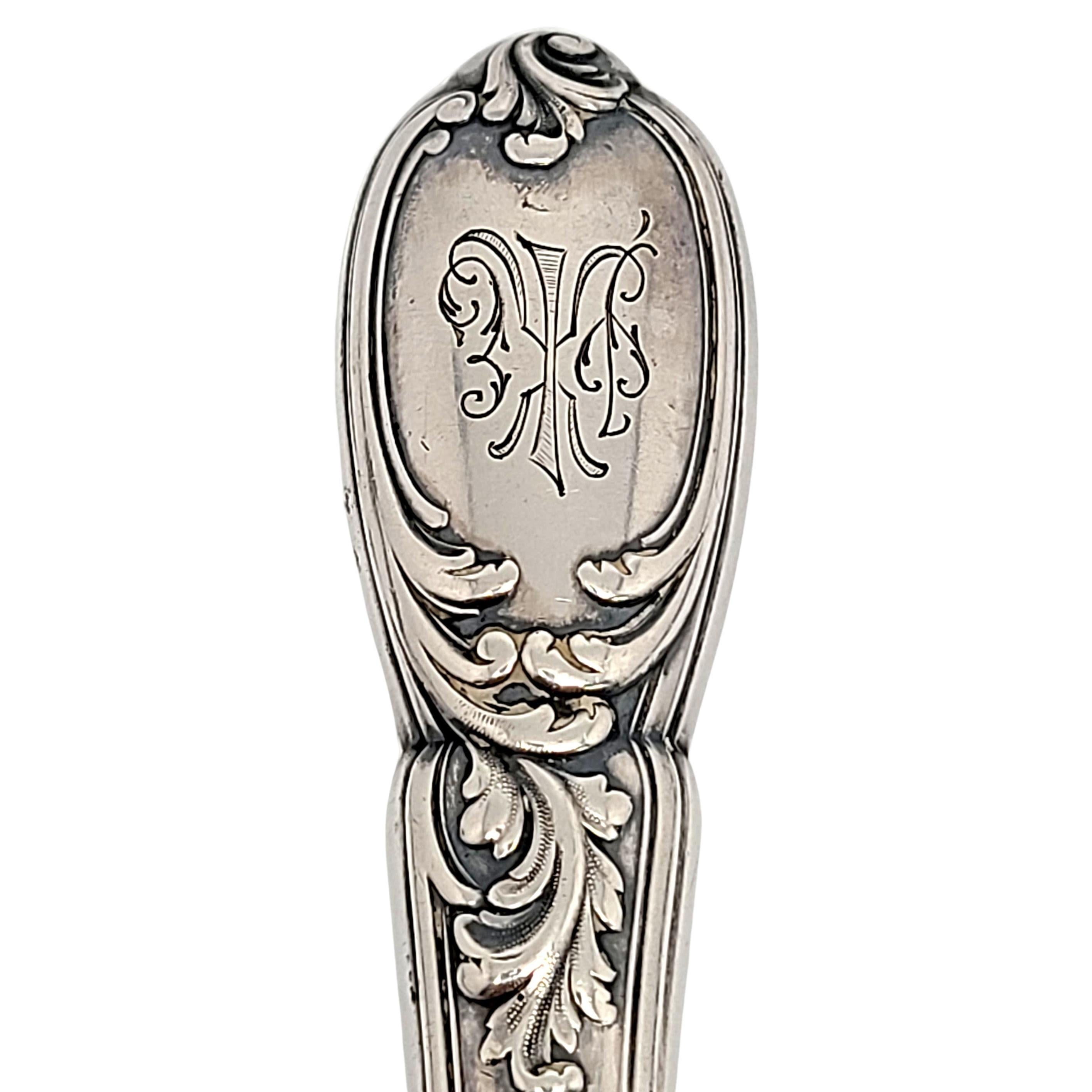 Ivan Khlebnikov Russian 84 Silver Fish Server with Monogram For Sale 3