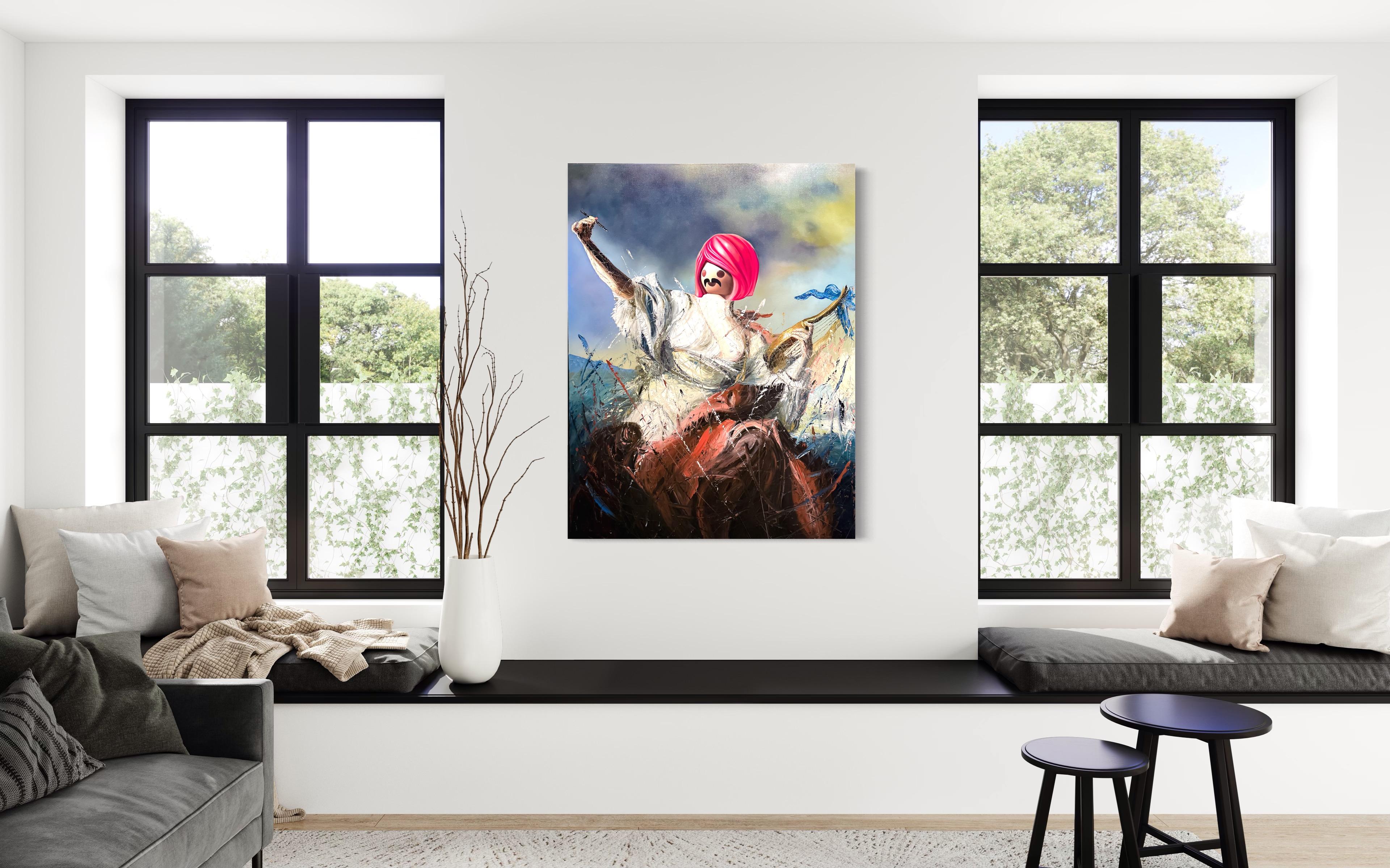 Frei, aber unbewusst – Painting von Ivan Madrigal