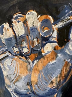 Hand with Nails - Painting Inspired by Bernini's Sculpture in Rome