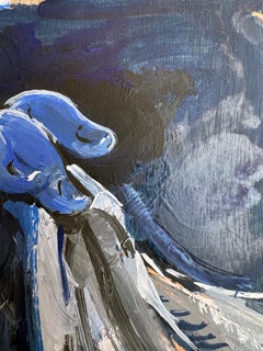 Hand with Veronica's Veil - Painting Inspired by Bernini's Sculpture in Rome