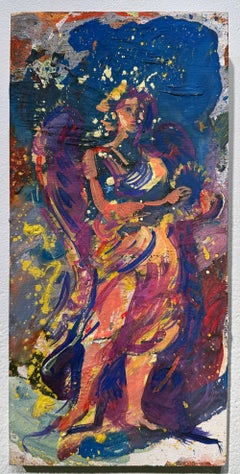 Prisma - Original Painting Inspired by Bernini's Angel Sculptures in Rome