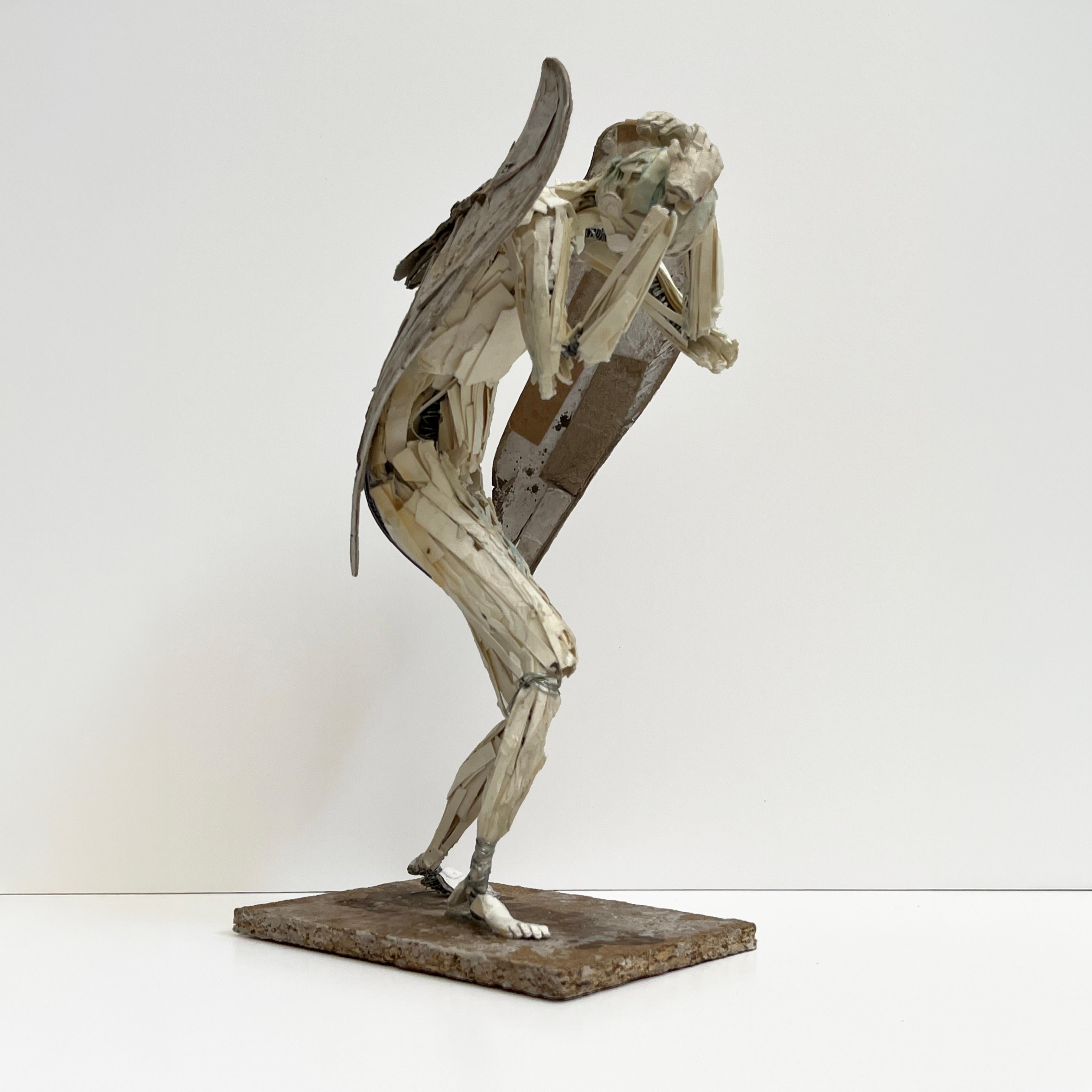 Fallen Angel- Highly Detailed Paper Sculpture of Angel