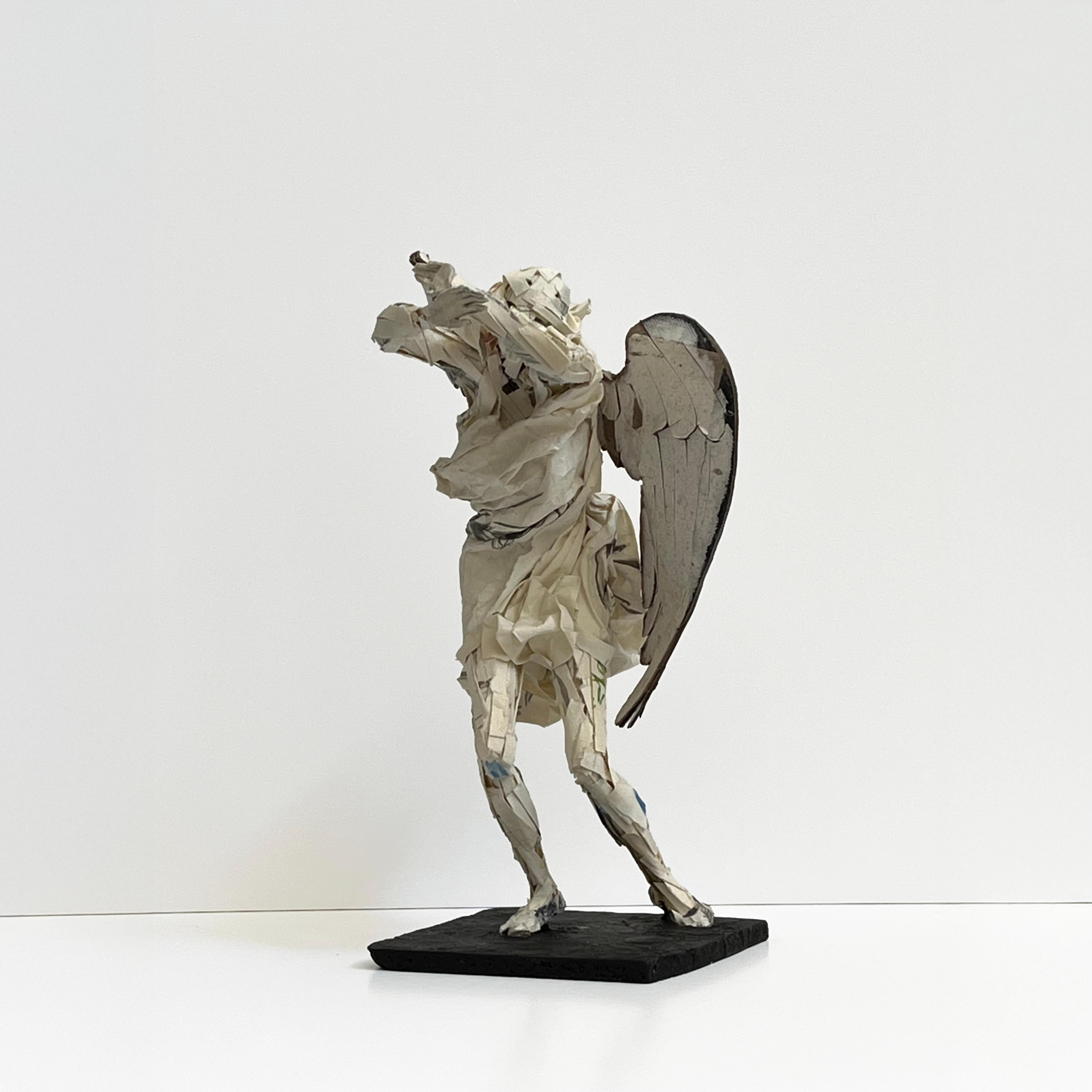 Mistral - Highly Detailed Paper Sculpture of Angel