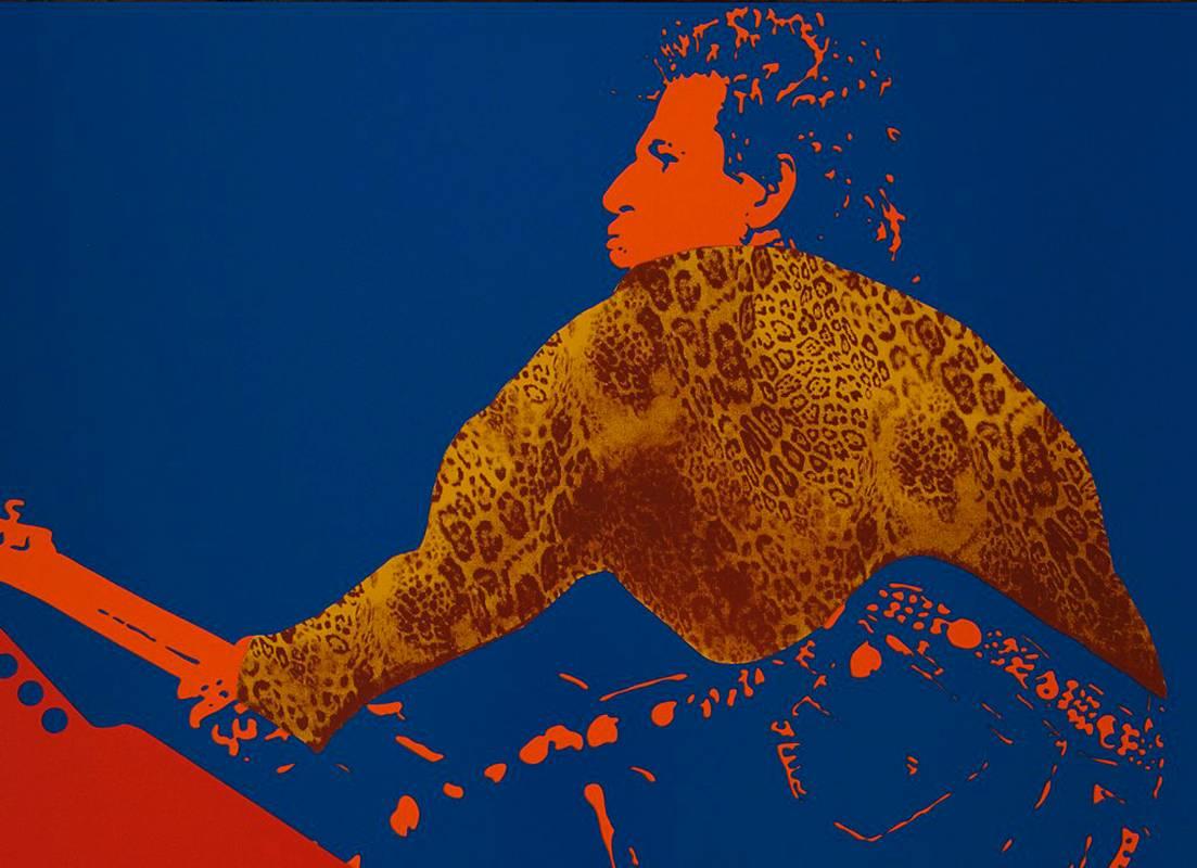 The Rolling Stones : Keith Richards - Original handsigned silkscreen - 85 copies - Contemporary Print by Ivan Messac