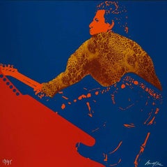 The Rolling Stones : Keith Richards - Serigrafía original firmada a mano - 85 ejemplares