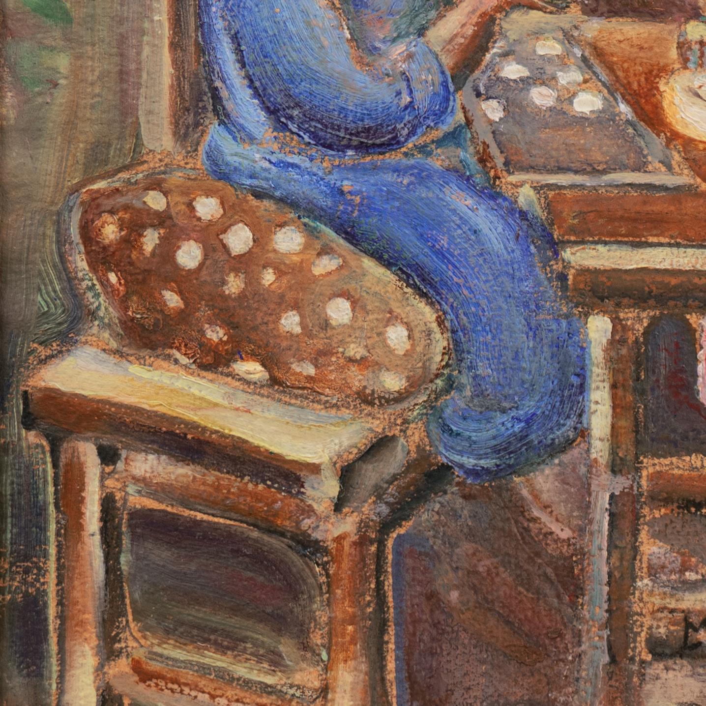 'Making Empanadas', California Watercolor Society, San Diego Museum of Art For Sale 2