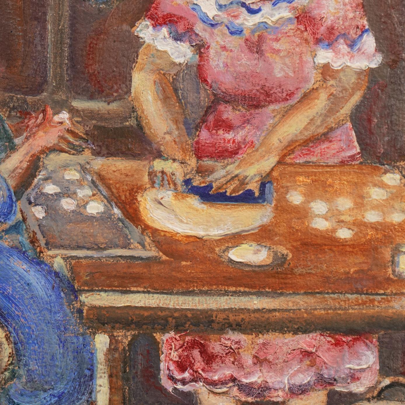 'Making Empanadas', California Watercolor Society, San Diego Museum of Art 1