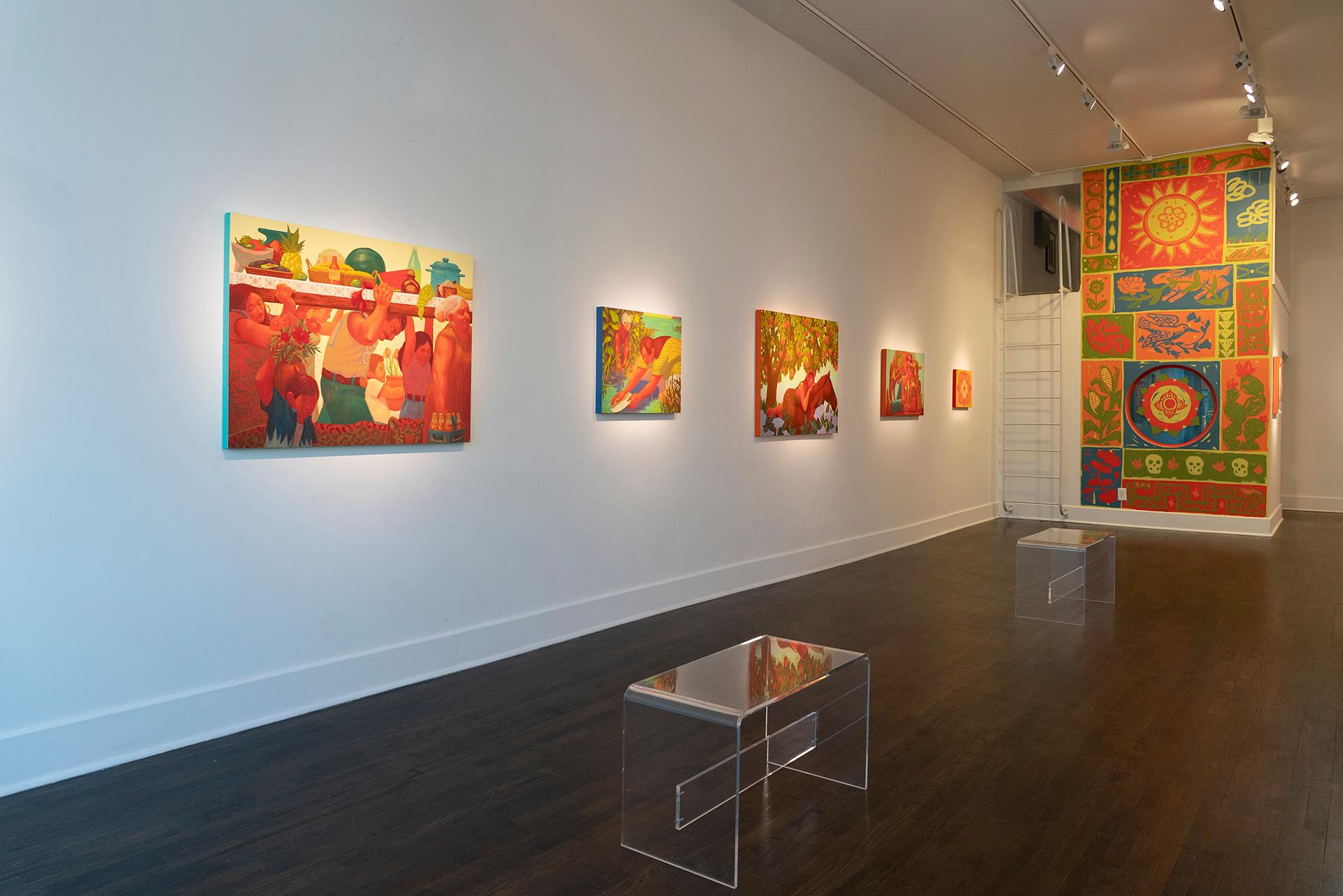 Setting of the Altar - Painting by Ivan Montoya