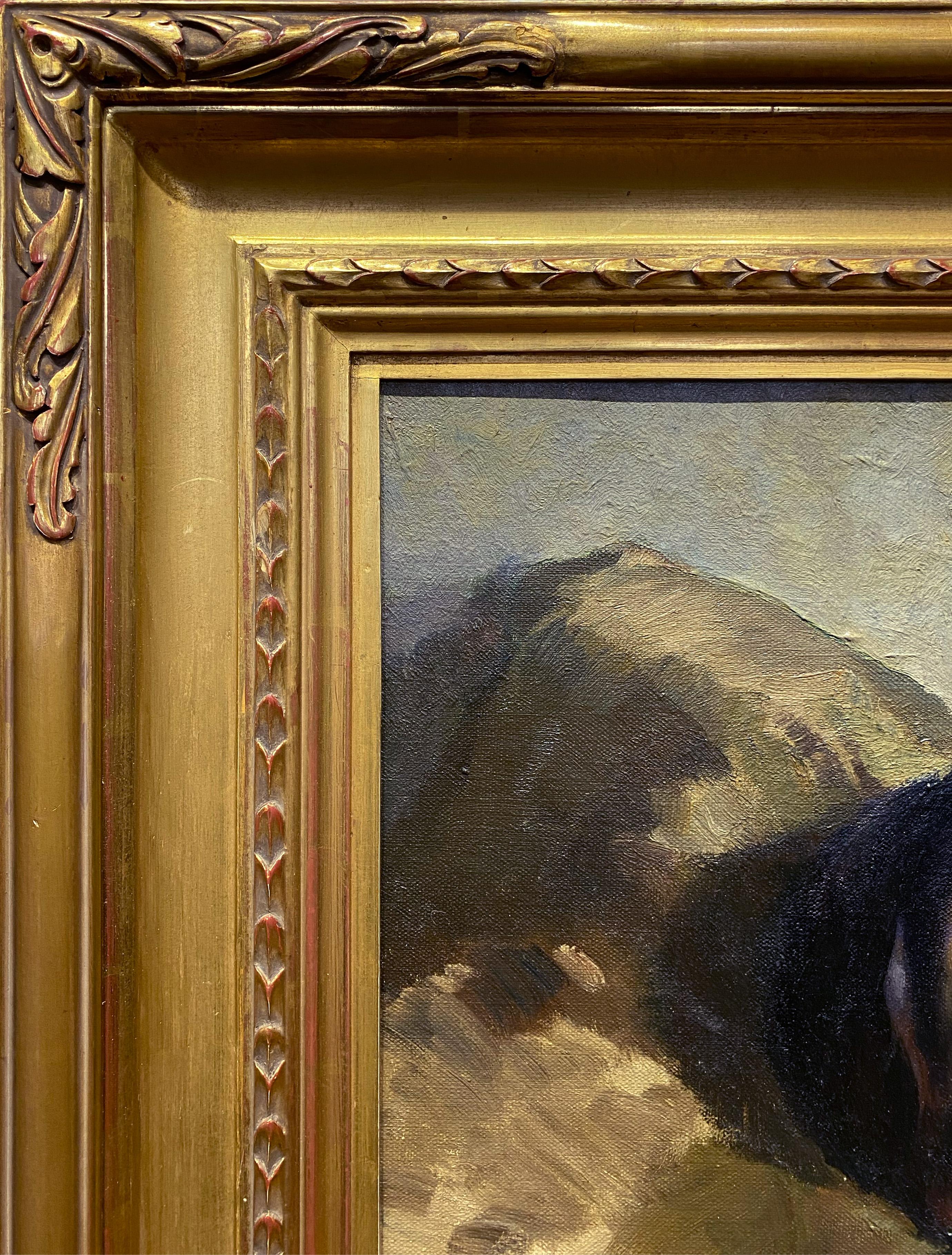 Pourpre et or, femme allongée 2