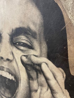 NYC WILL EAT YOU IF YOU LET IT! - mixed media street art on canvas