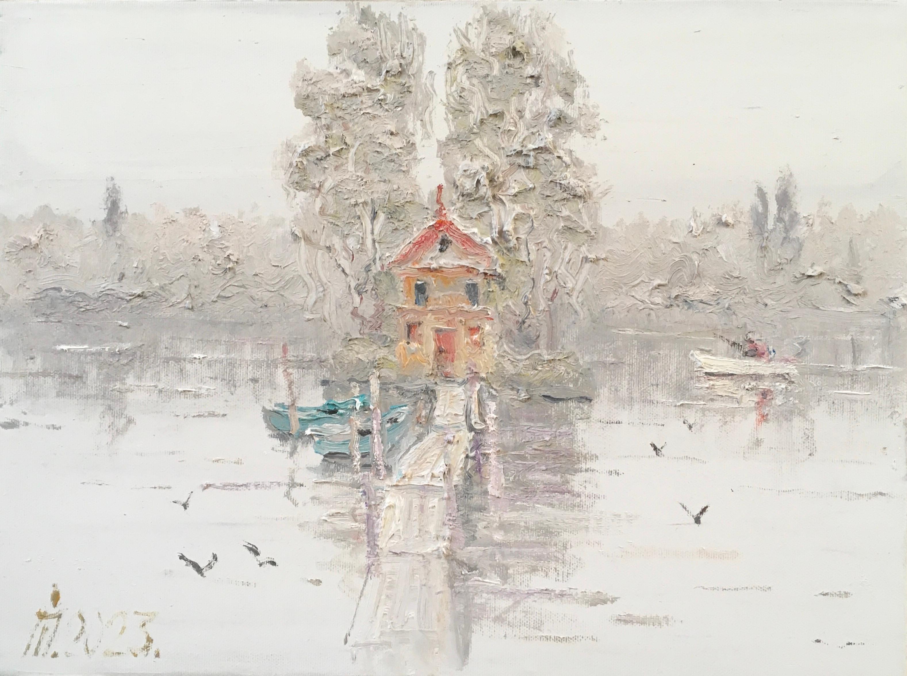 Landscape Painting de Ivan Pylypenko - "Casa del pescador"