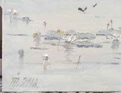 "Lake of white lilies"