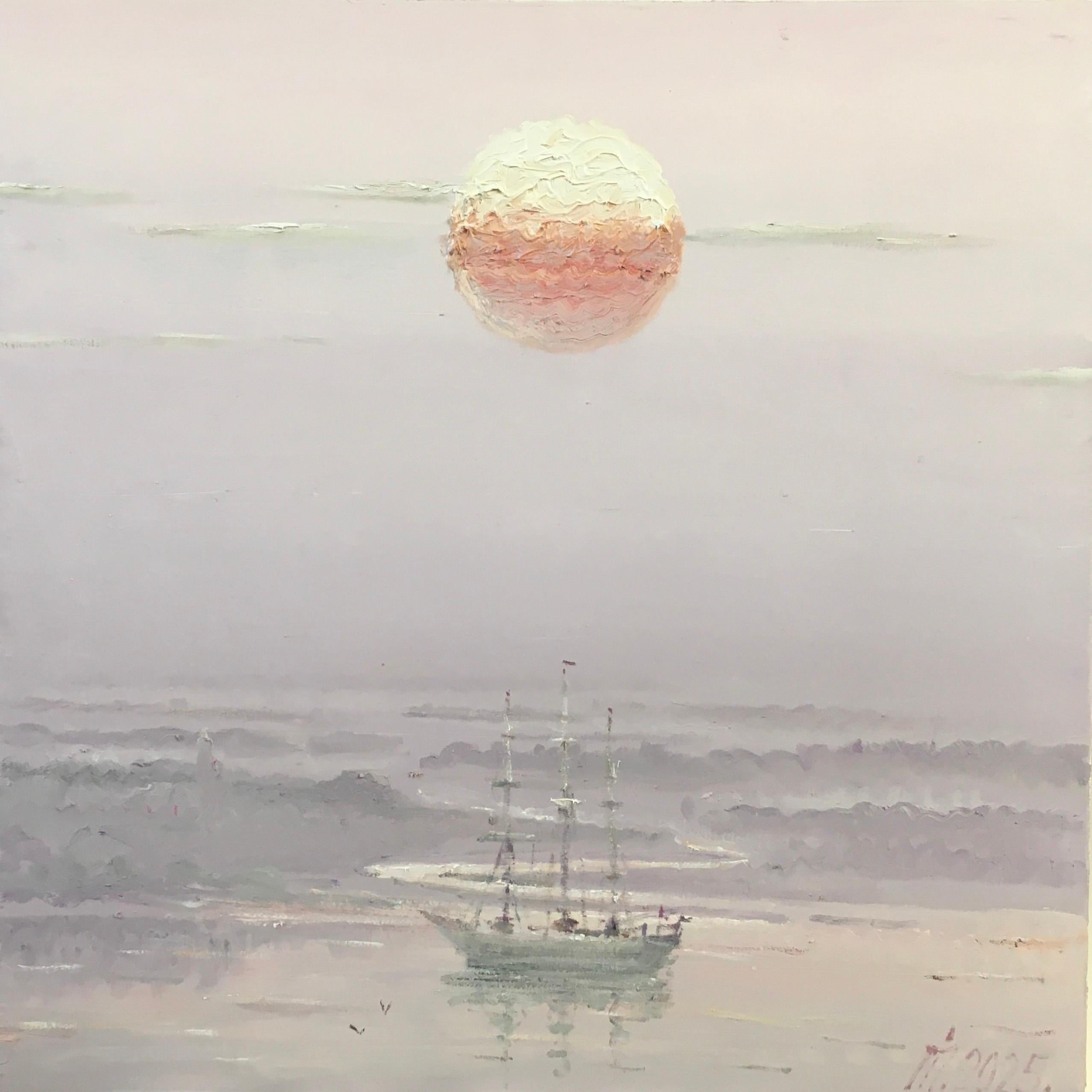 Ivan Pylypenko Landscape Painting - "Morning on the Dnieper"