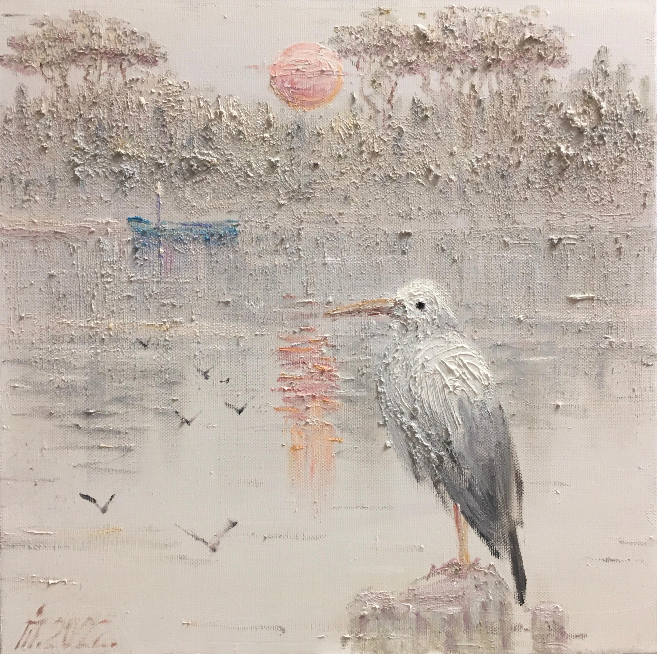 Ivan Pylypenko Landscape Painting - "Quiet evening"