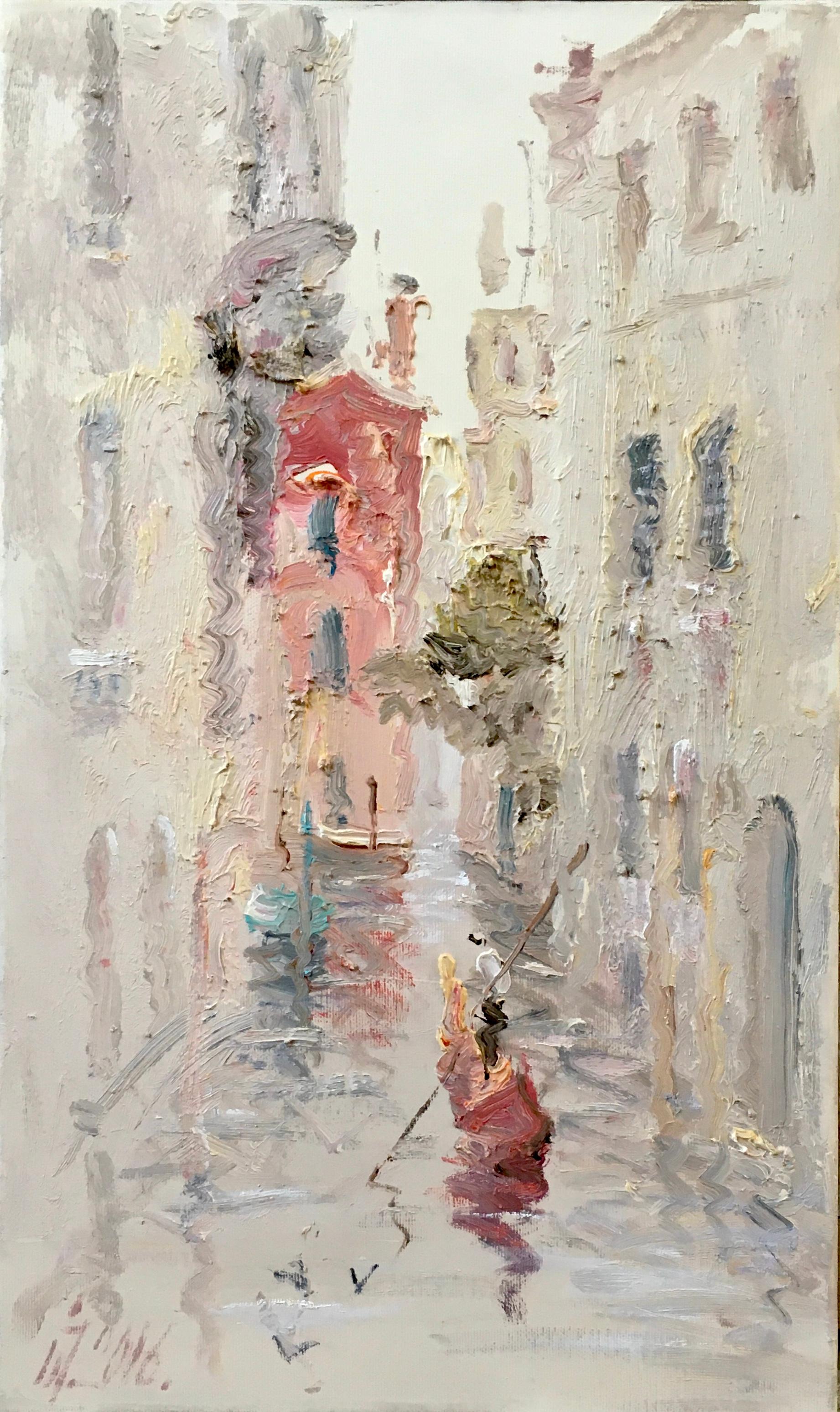 Ivan Pylypenko Landscape Painting - "Red House, Venice"