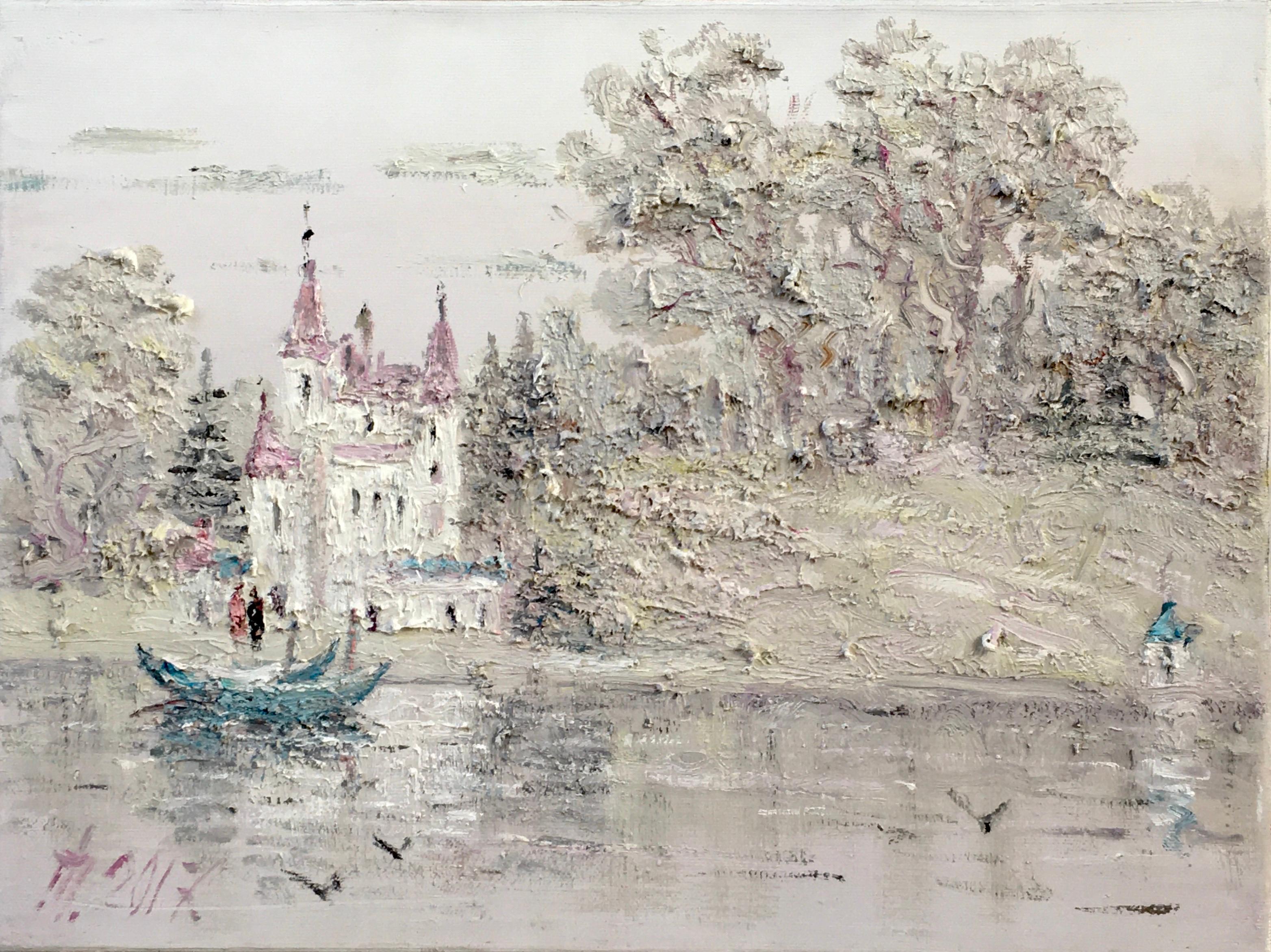 Ivan Pylypenko Landscape Painting – "The Castle"