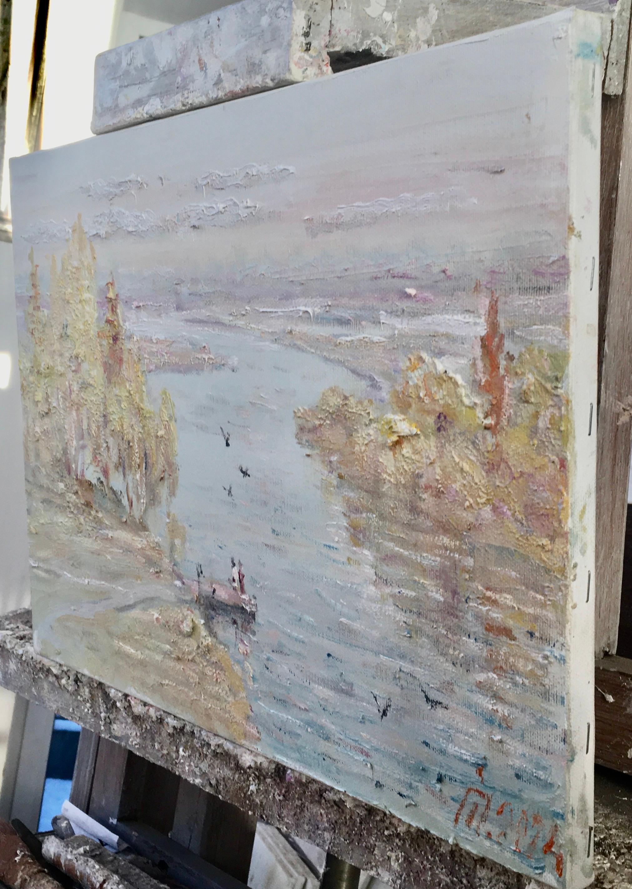 « L'automne doré » - Impressionnisme Painting par Ivan Pylypenko