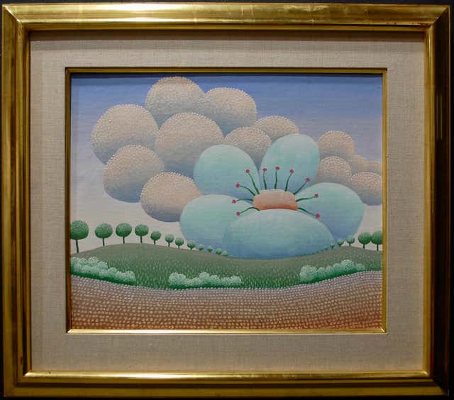 Ivan Rabuzin Ivan Rabuzin - White Flowers on Pink Sky - Limited Edition Naive ...