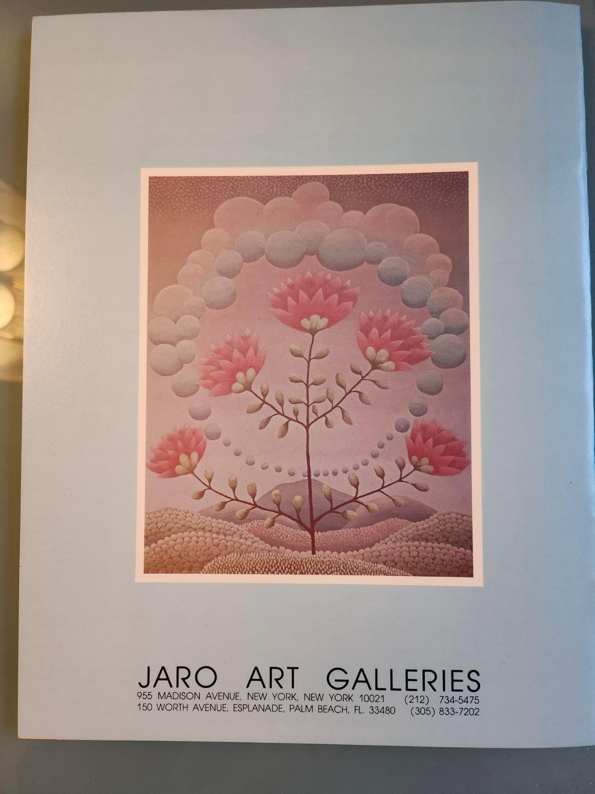 Garden Of Eden Landscape With Flowers - Gray Landscape Painting by Ivan Rabuzin