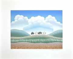 Landscape - Screen Print by Ivan Rabuzin - 1990