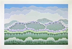 Paysage - Sérigraphie d'Ivan Rabuzin - 1990