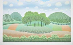 Paesaggio - Serigrafia di Ivan Rabuzin - Anni '1990