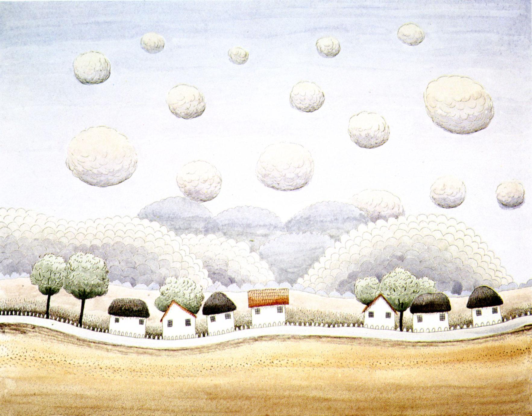 Ivan Rabuzin Landscape Print - My Village