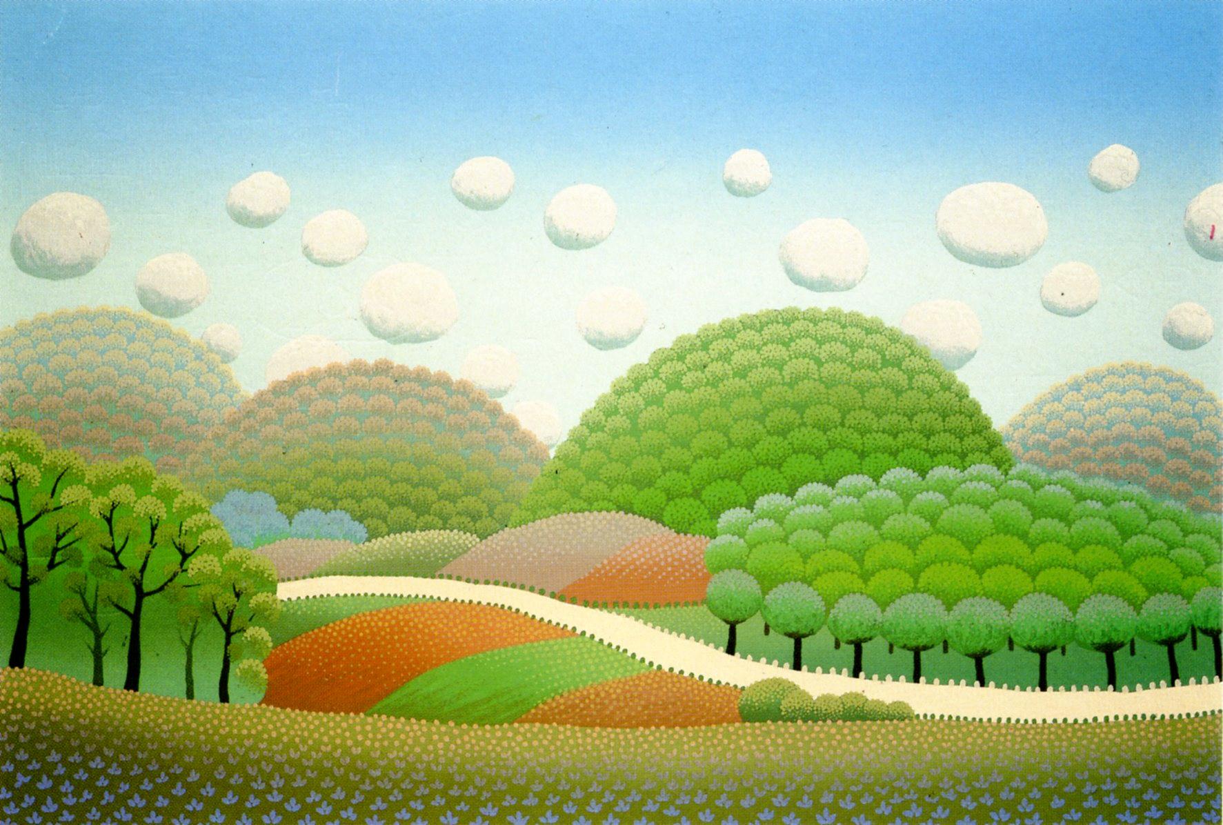 Landscape Print Ivan Rabuzin - Route à la campagne