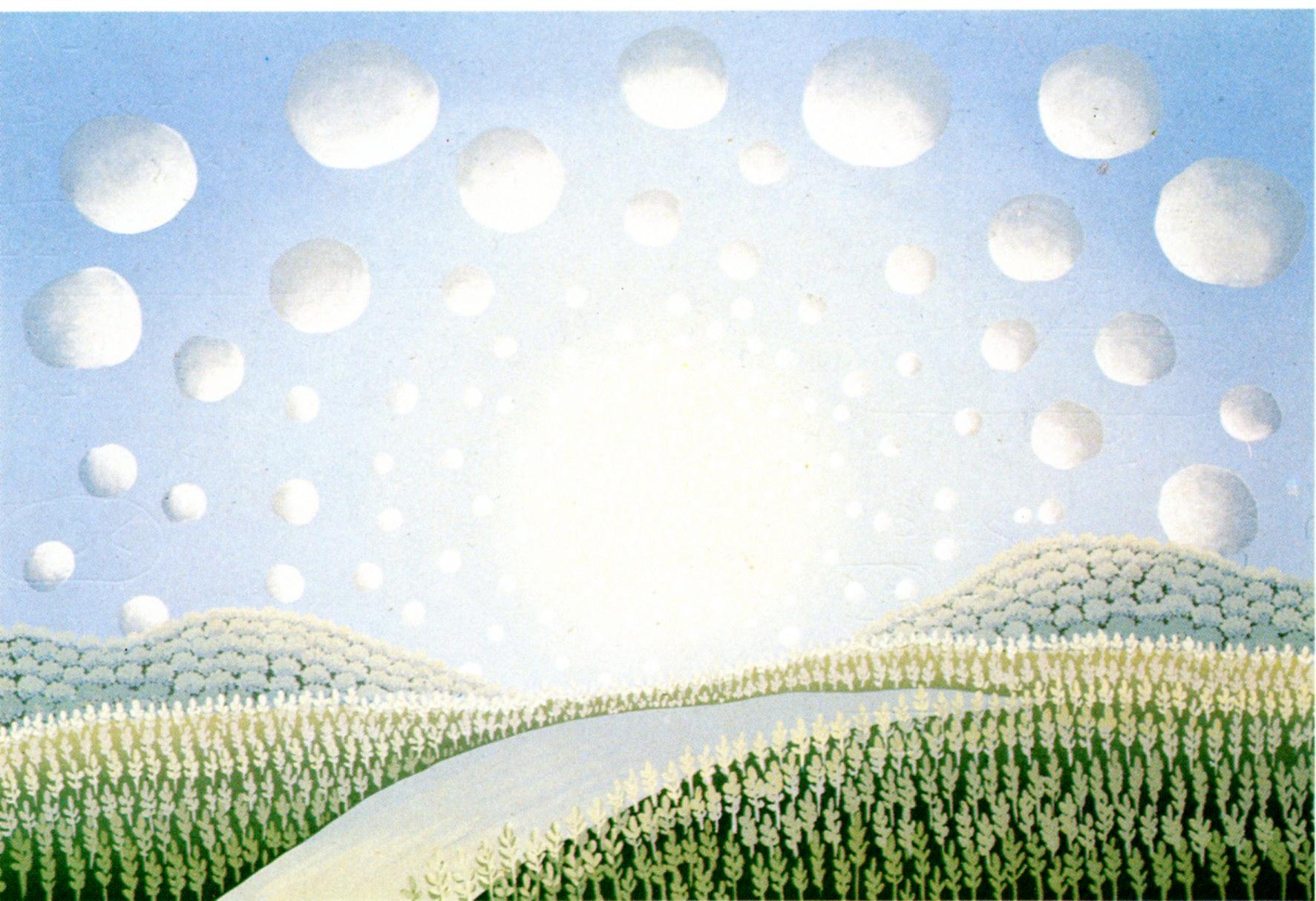 Landscape Print Ivan Rabuzin - Le chemin du soleil