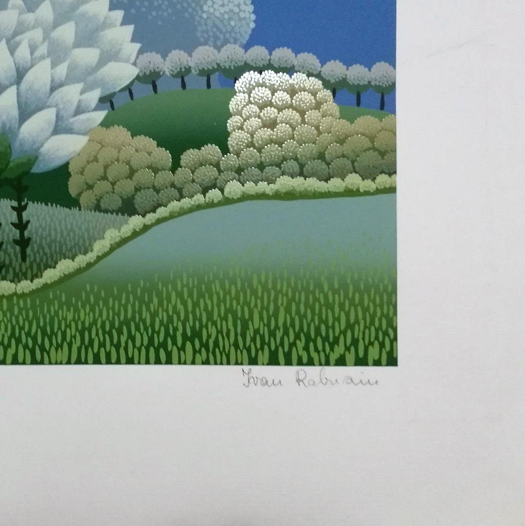 Snowdrops - Serigrafía de Ivan Rabuzin - 1990 en venta 1