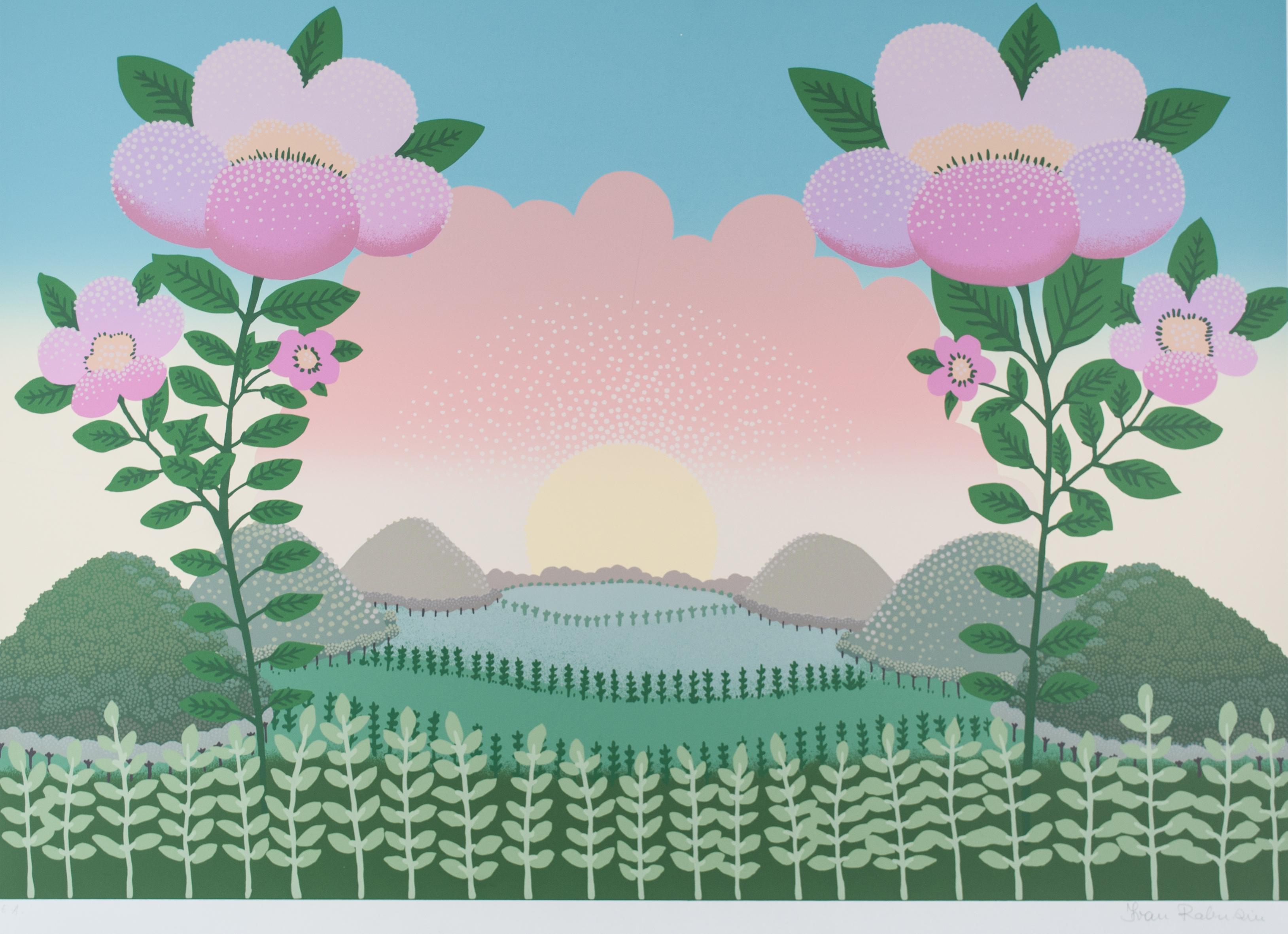 Ivan Rabuzin Landscape Print - Two flowers