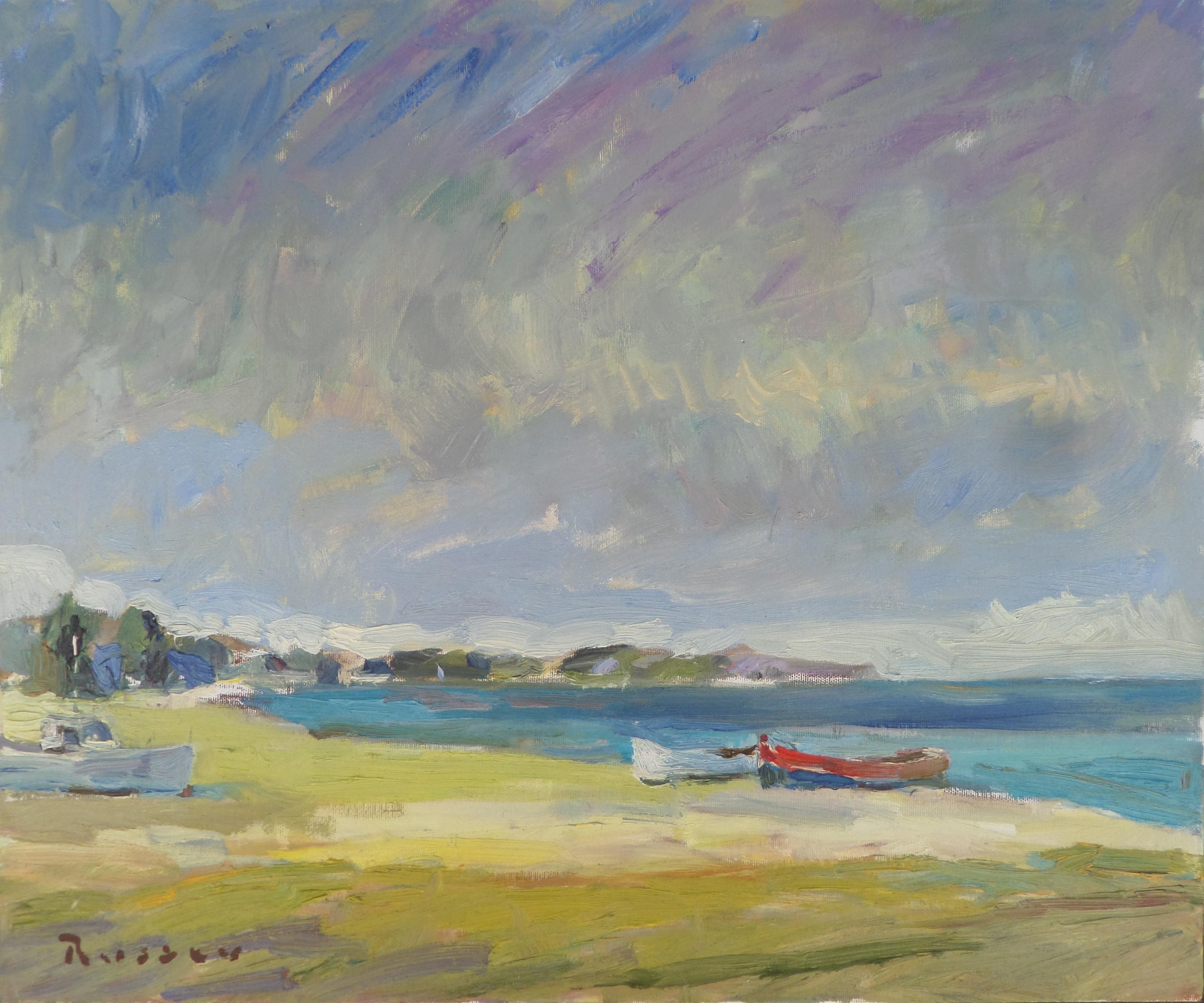 Ivan Roussev Landscape Painting - Bay