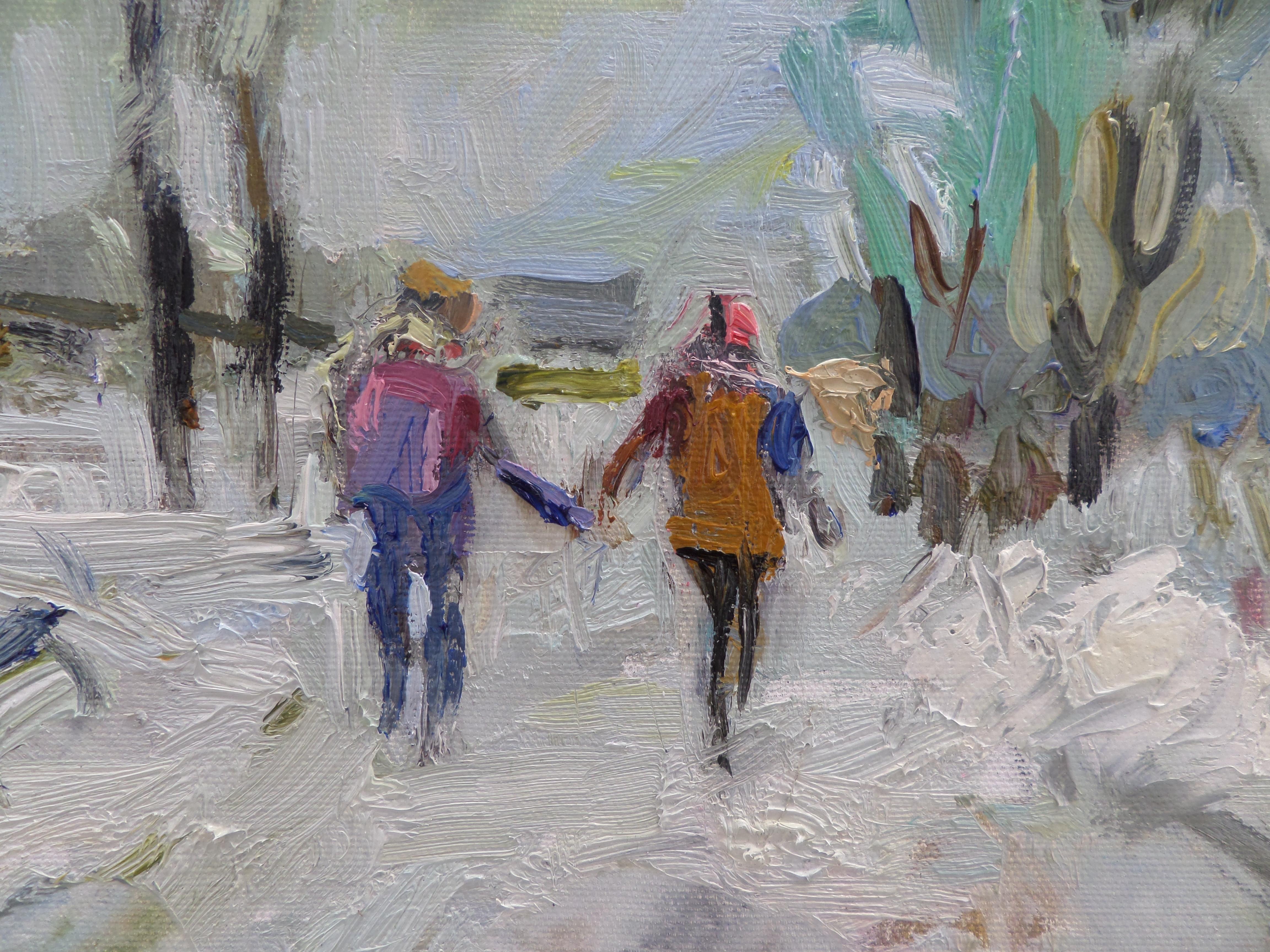 Magnifique hiver - Painting de Ivan Roussev