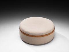 Ivan Schlechter Ottoman in Fabric and Leather