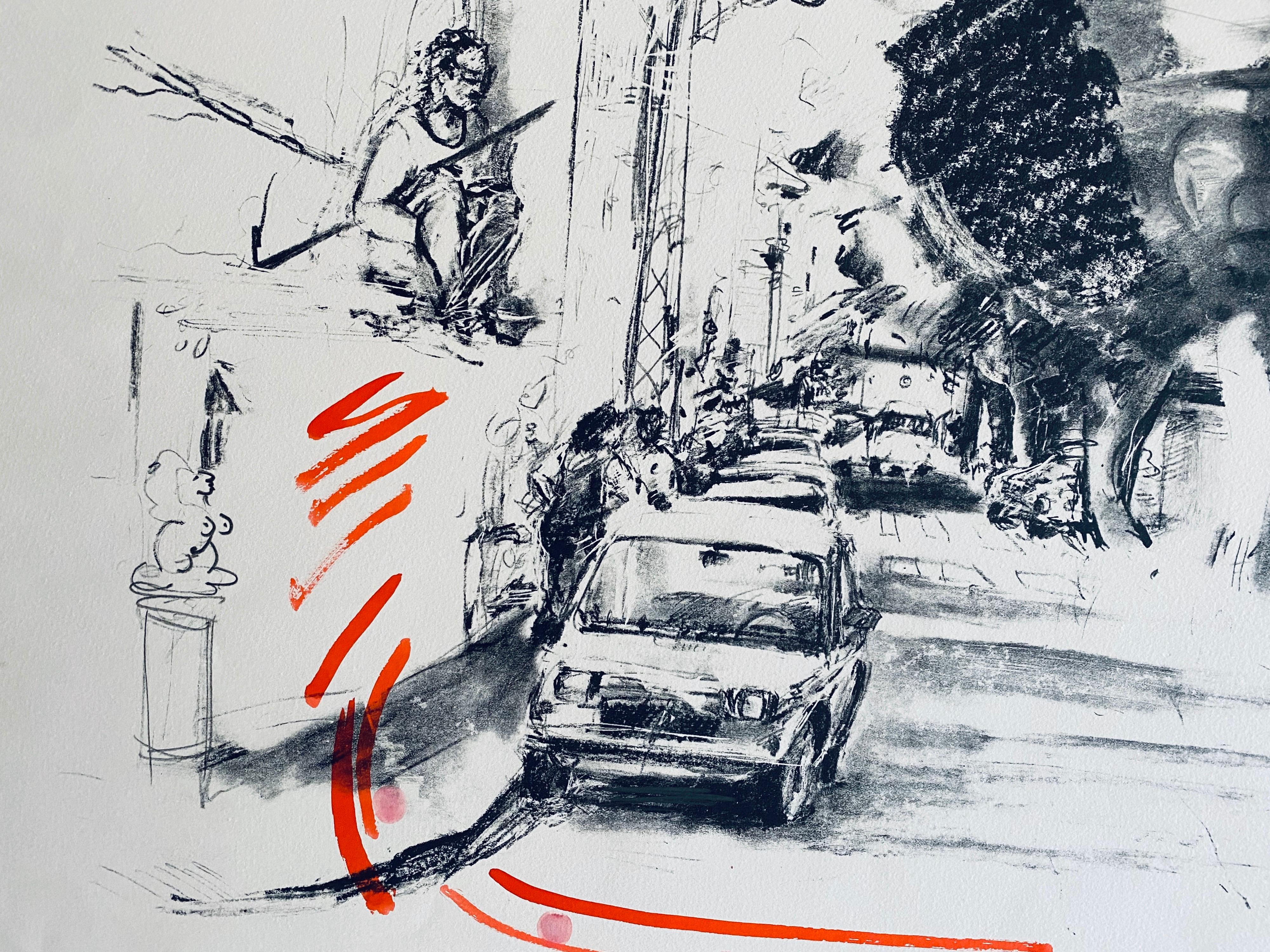 Litografia dipinta a mano 