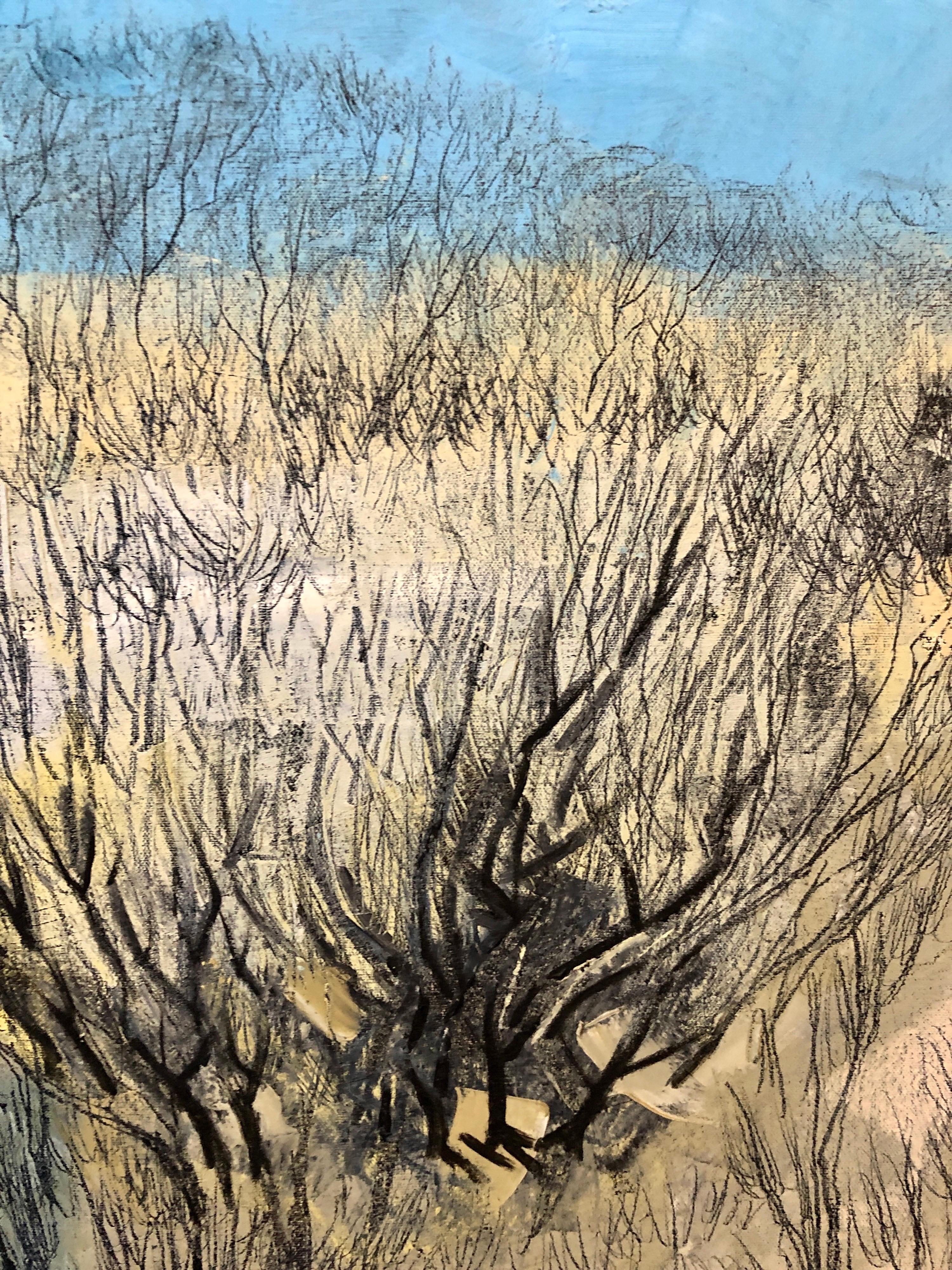 Peinture à l'huile moderniste de Bezalel, artiste israélien, art judaïque de Jérusalem en vente 5
