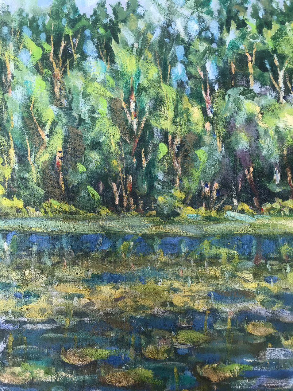 A Corner of the Picturesque Sumy Region, Original oil Painting, Ready to Hang For Sale 2